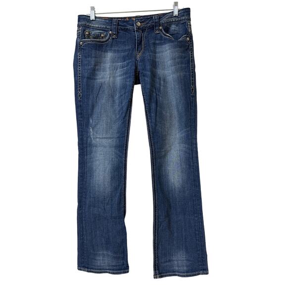 Rock Revival Sora Boot Size 31 Flap Pocket Jeans Excellent Pre Owned Condition - Picture 2 of 7